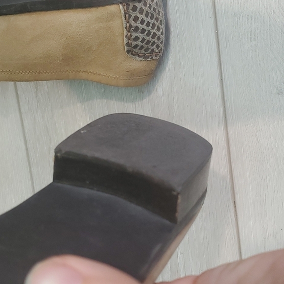 Stuart Weitzman Womens Suede Croc Style Loafer Flats shoes sz 10M - Picture 13 of 14